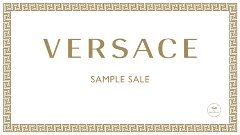 what is versace sample sale|versace discount outlet prices.